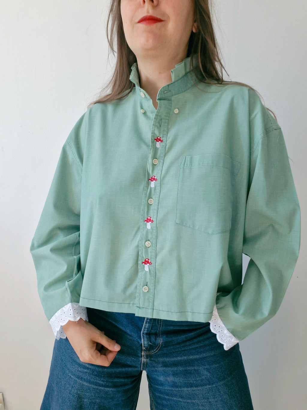 Chemise Verte Champignon