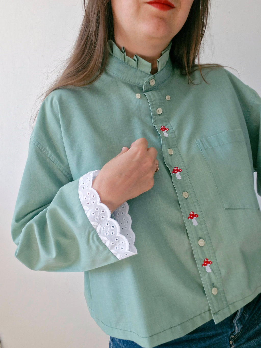 Chemise Verte Champignon