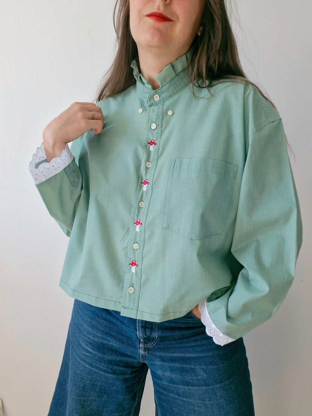 Chemise Verte Champignon
