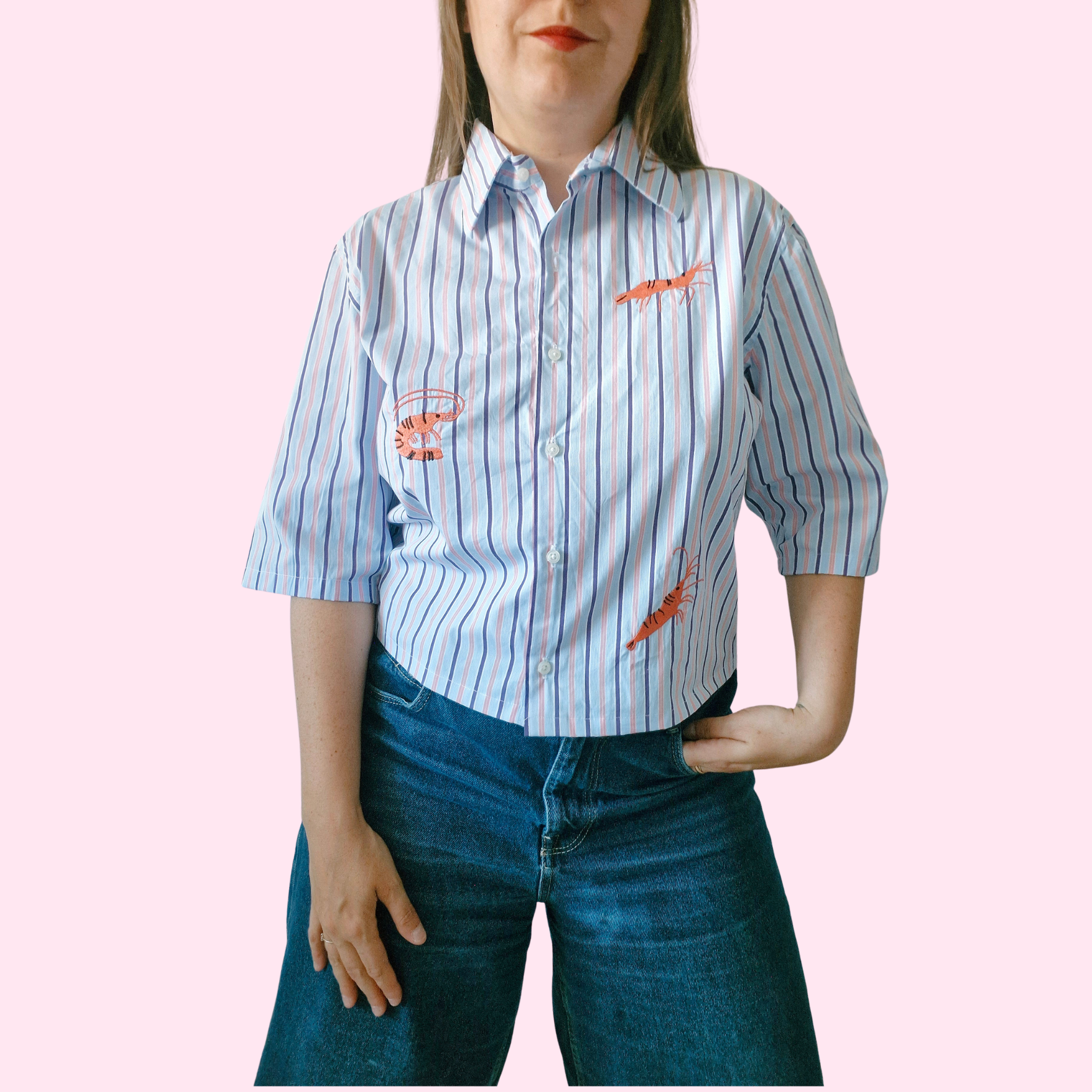 chemise crevettes
