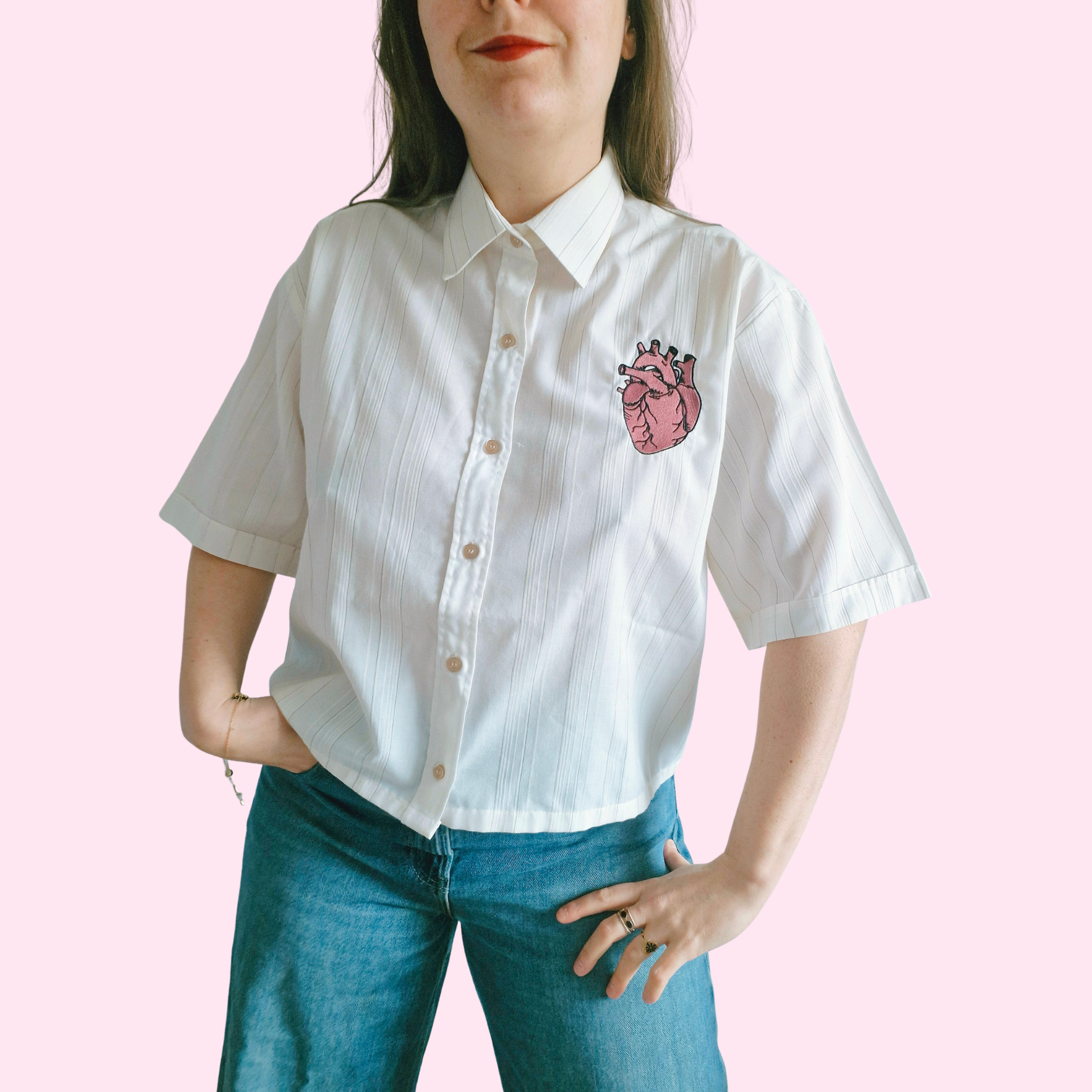 Chemise création - Coeur humain