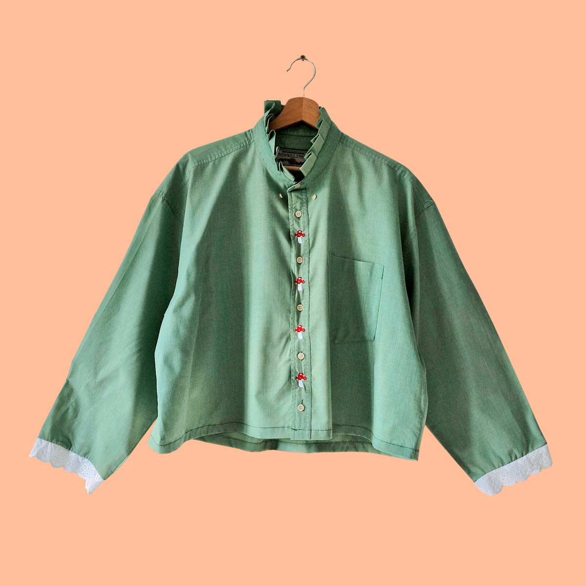 Chemise Verte Champignon