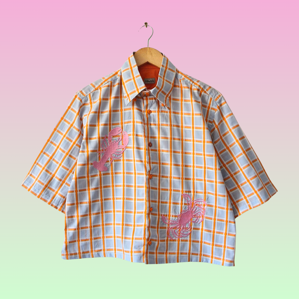 chemise crabe orange