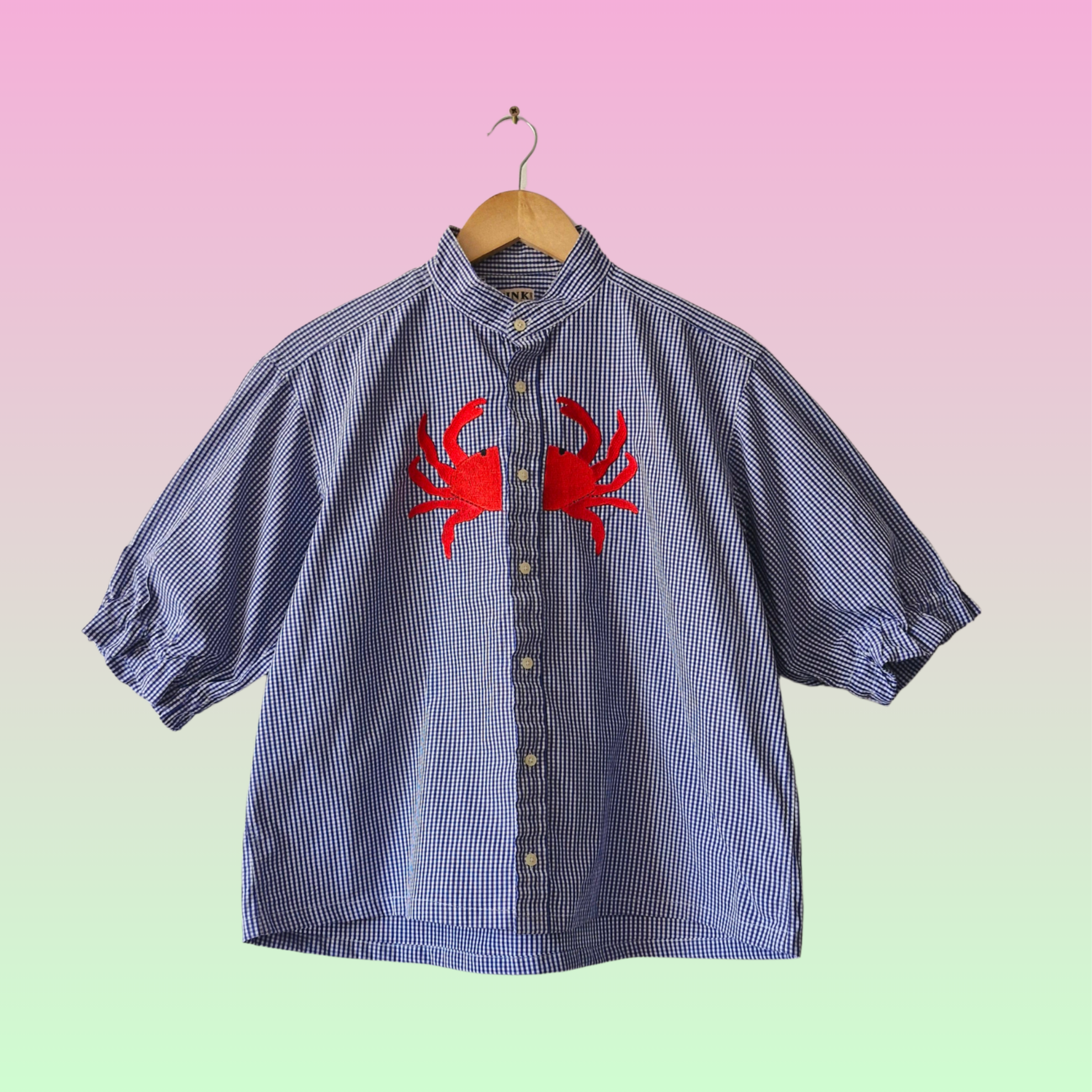 chemise vichy crabe