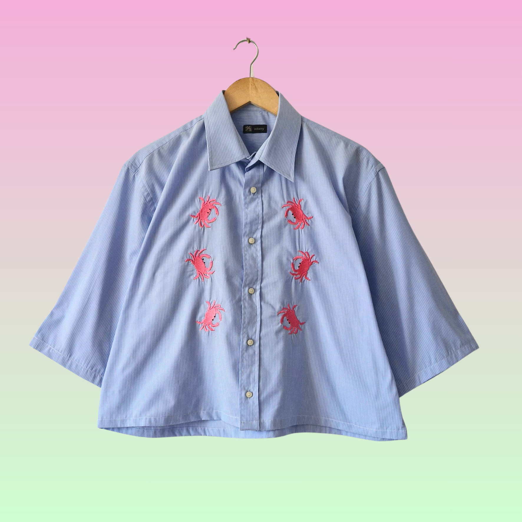 chemise crabe rose
