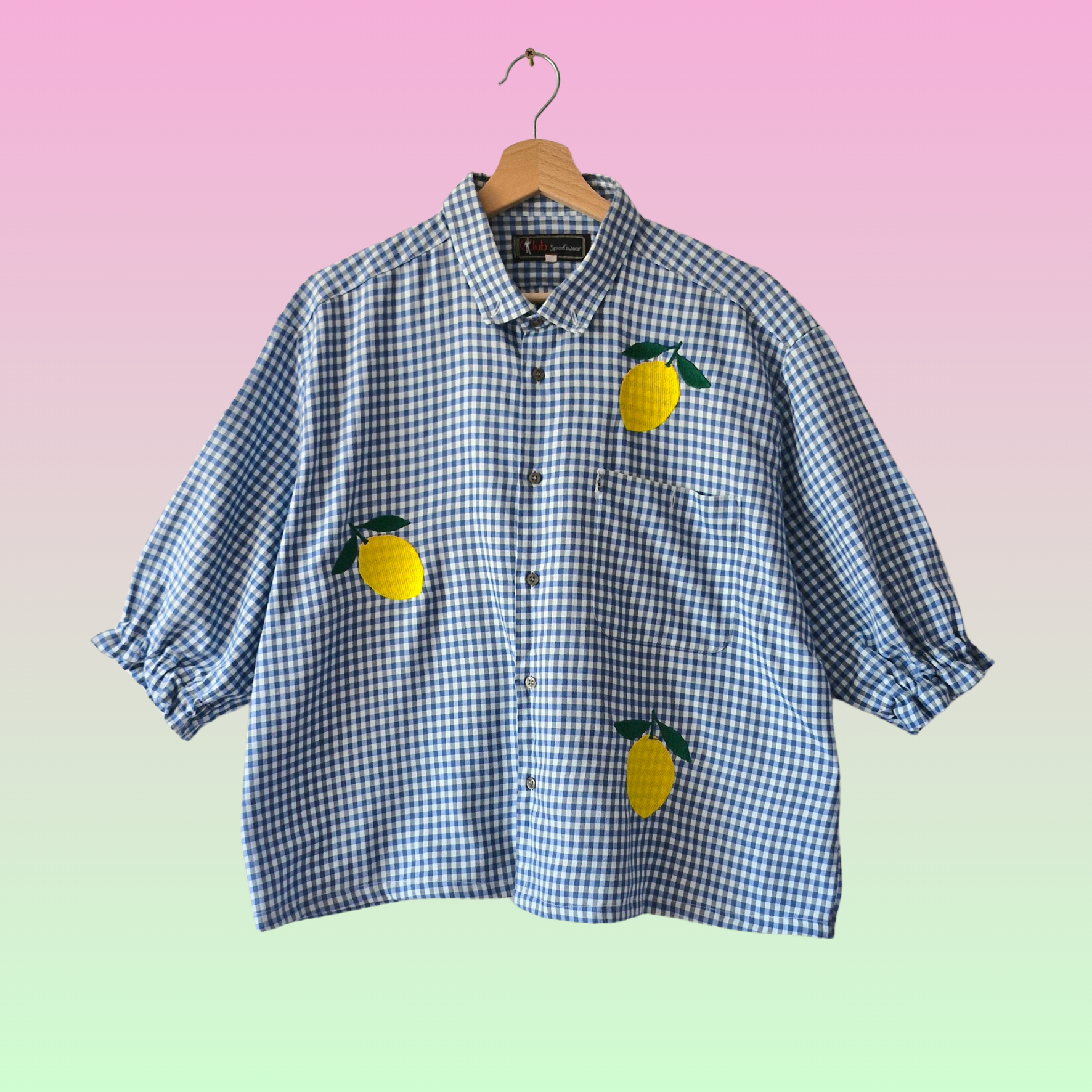 chemise vichy citrons