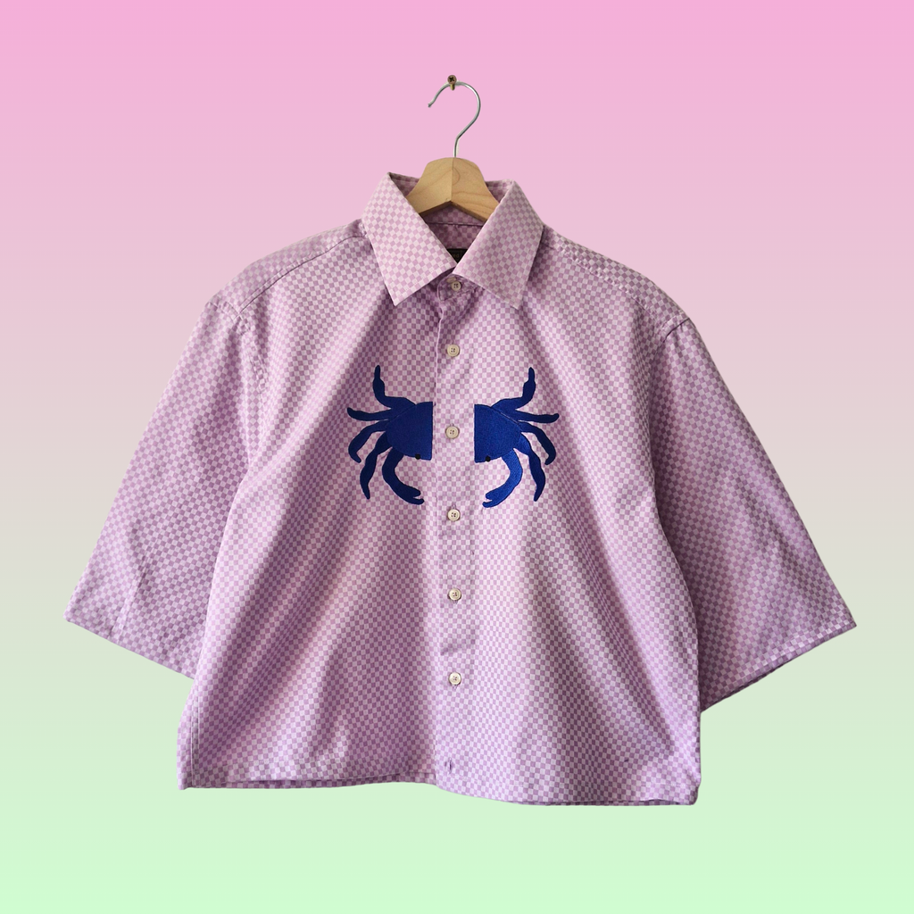 chemise lila crabe