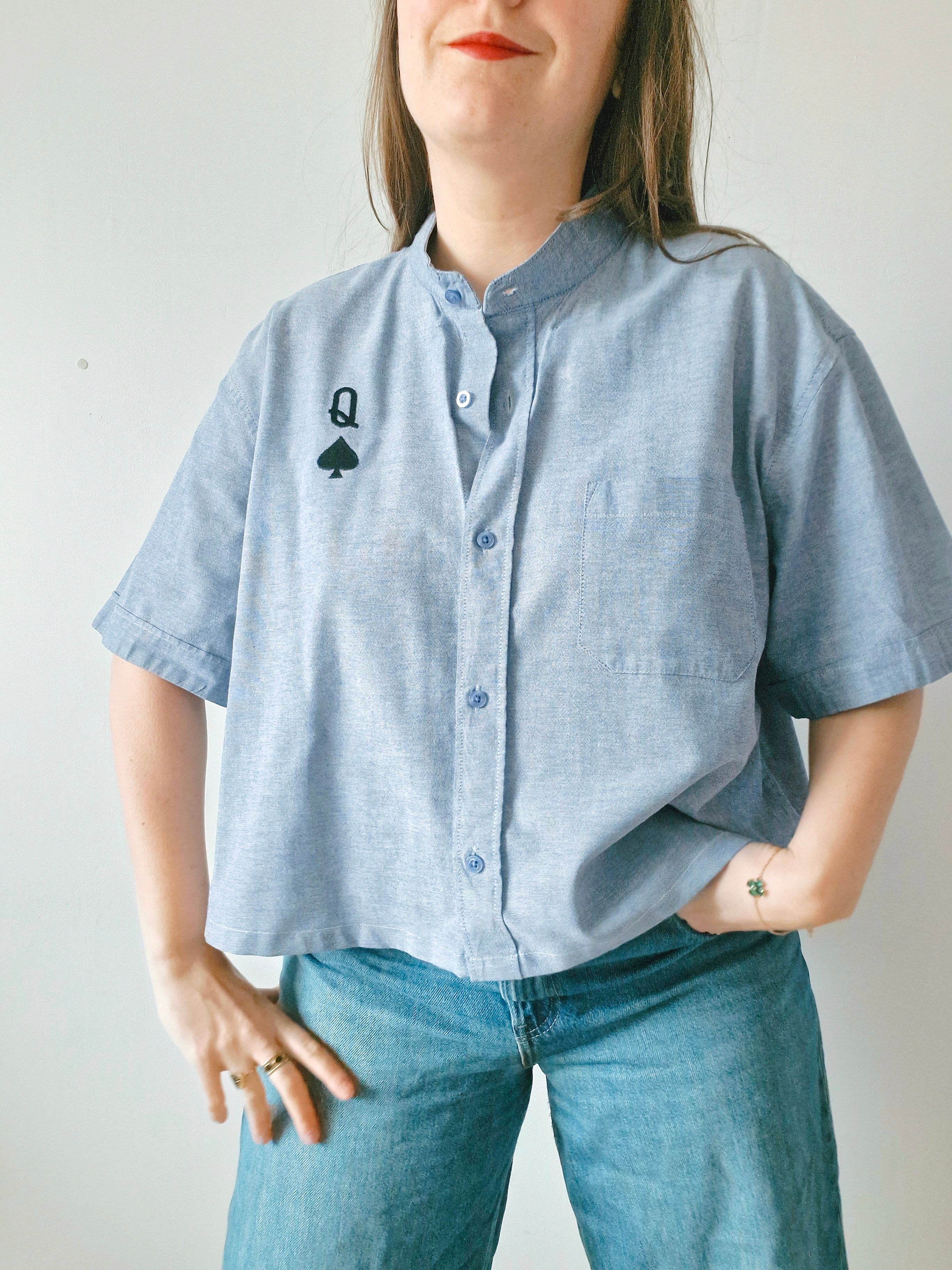 Chemise création - Reine de Piques