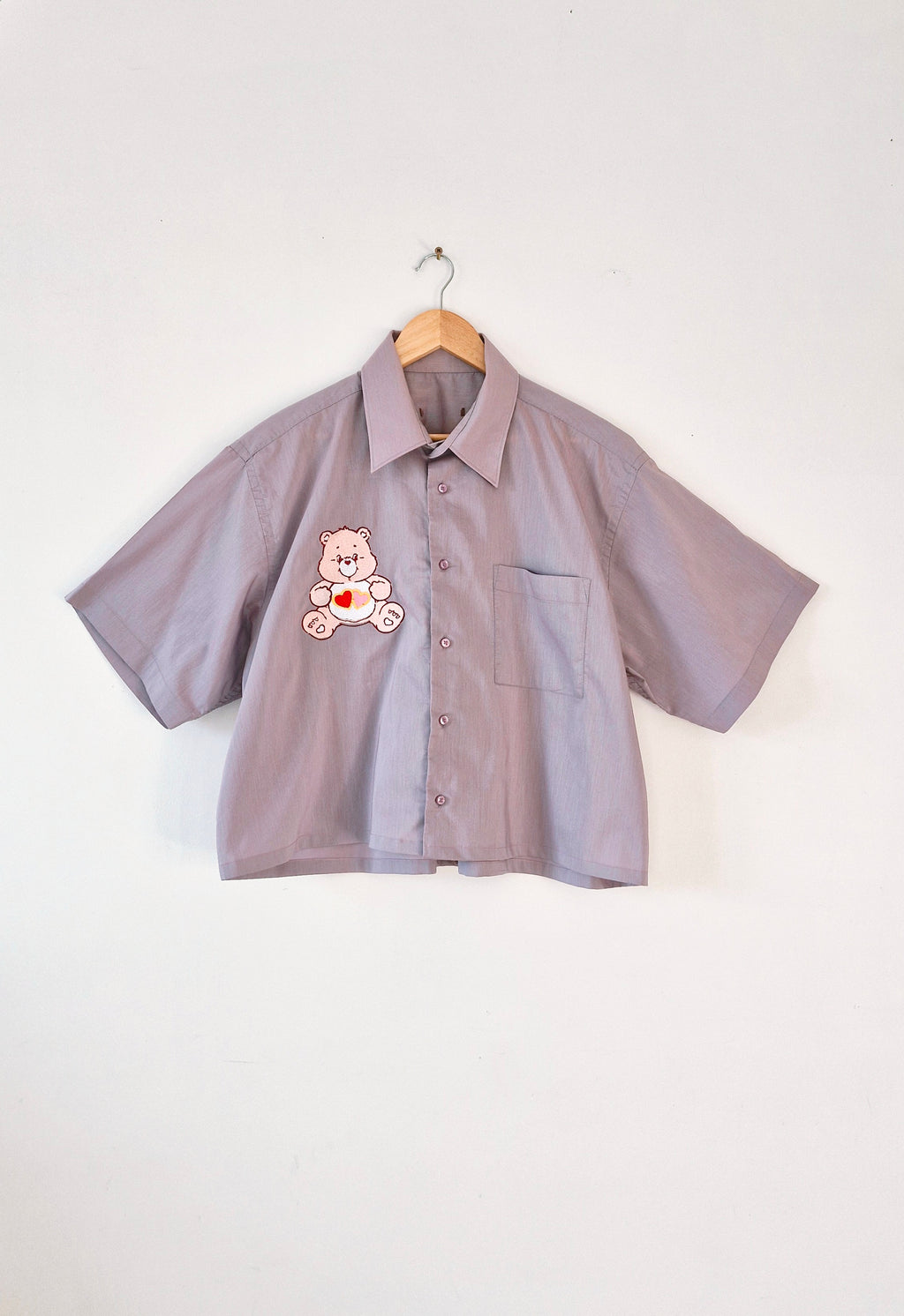 Chemise création  Ours rose