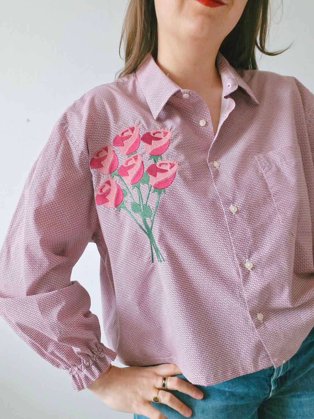 Chemise création - Bouquet