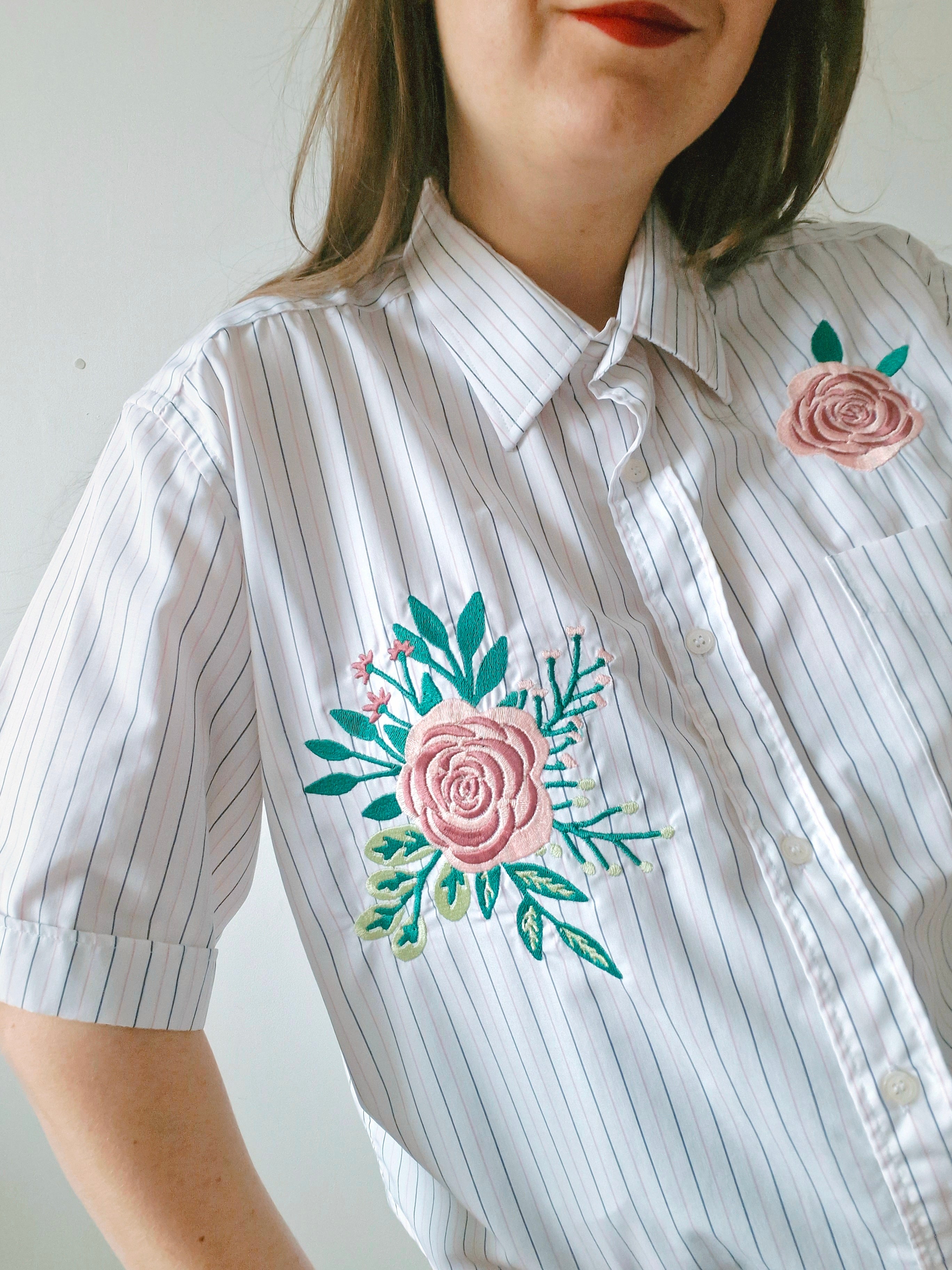 Chemise création - Bouquet